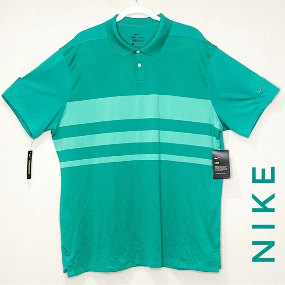 Nike Dri-Fit Vapor Golf Polo Mens Size XL Neptune Green Golf Polo Brand New